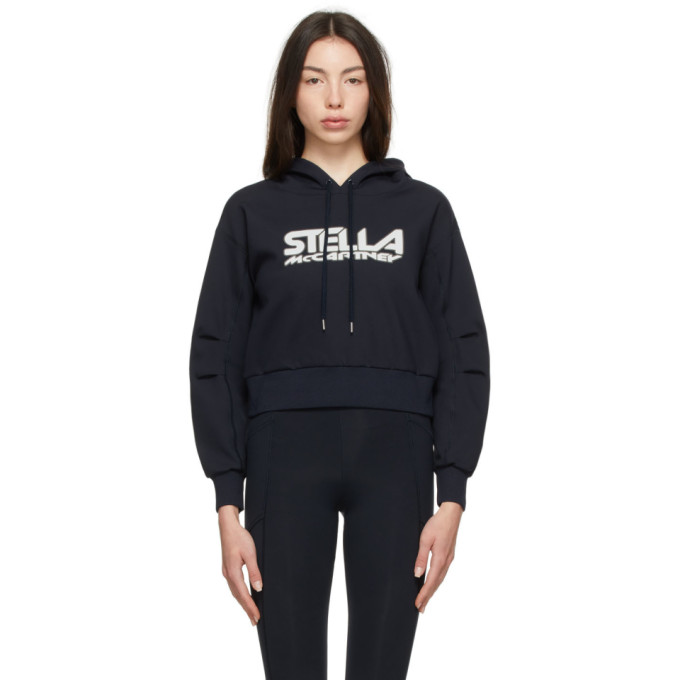 STELLA MCCARTNEY NAVY SCUBA LOGO HOODIE