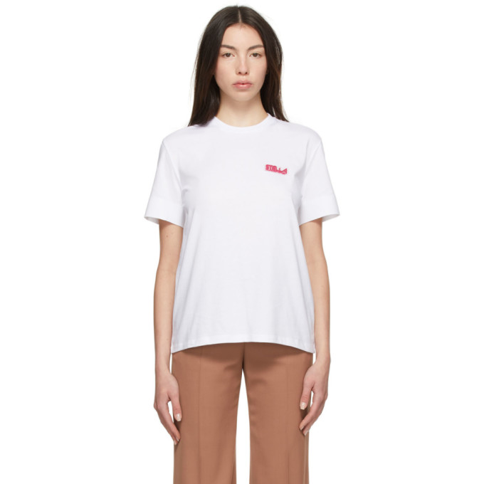 STELLA MCCARTNEY WHITE LOGO T-SHIRT