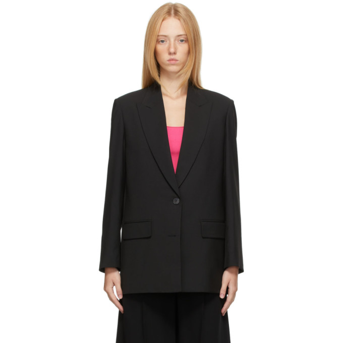 VALENTINO BLACK CINCHED BACK BLAZER