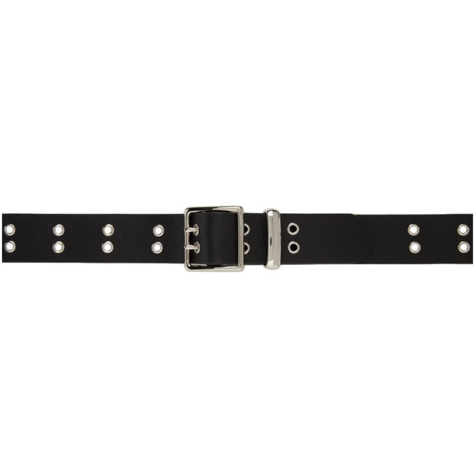 black eyelet belt