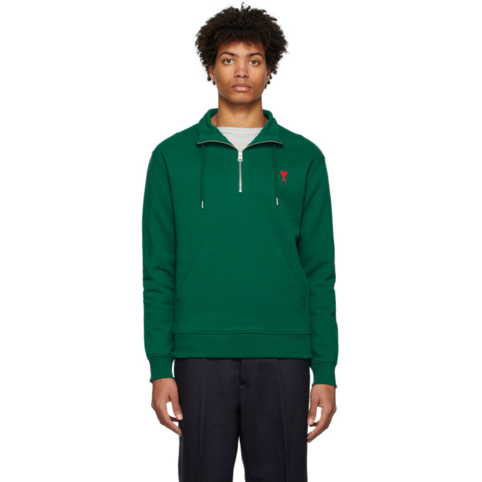 ami green sweatshirt