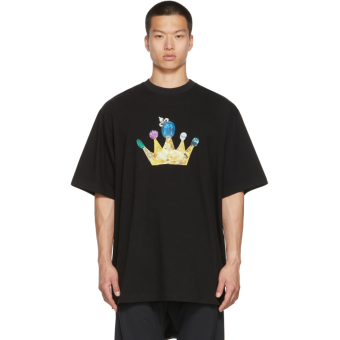 JERIH BLACK GOLD CROWN T-SHIRT