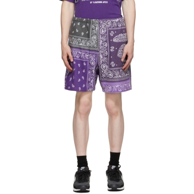 bathing ape sweat shorts