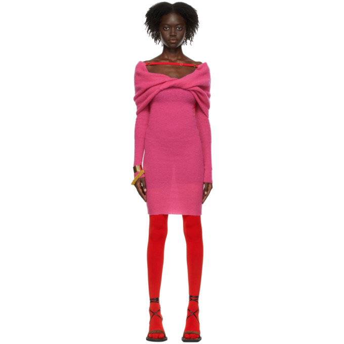 JACQUEMUS PINK LA MONTAGNE 'LA ROBE ASCUA' DRESS