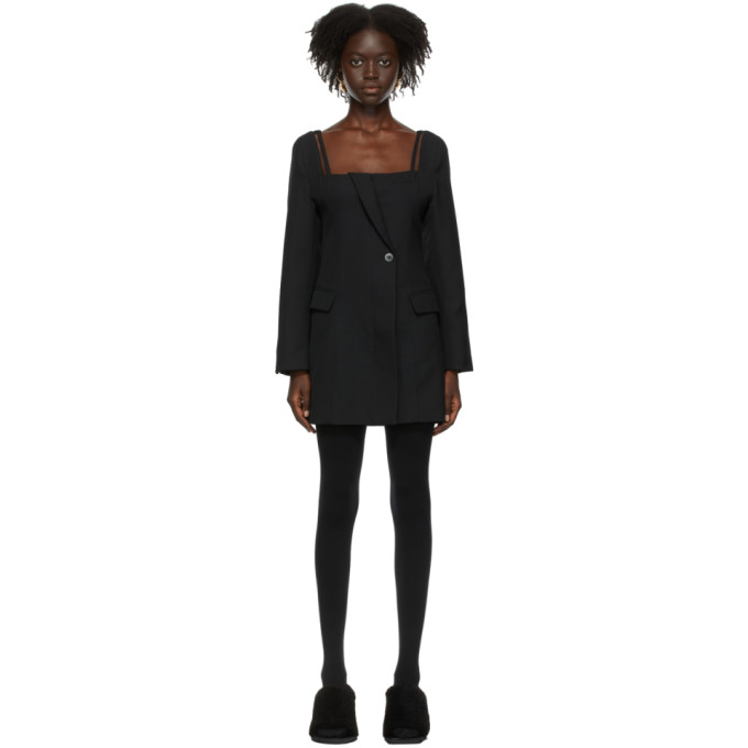 JACQUEMUS BLACK LA MONTAGNE 'LA ROBE MANIU' DRESS