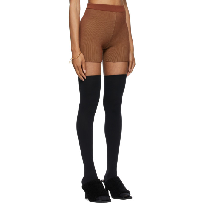 Shop Jacquemus Brown La Montagne 'le Short Arancia' Shorts In 850 Brown