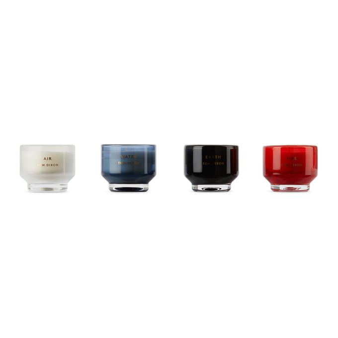 Shop Tom Dixon Elements Candle Gift Set In Multi