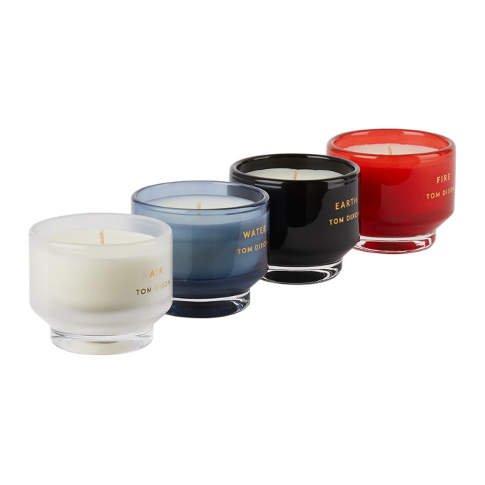 Shop Tom Dixon Elements Candle Gift Set In Multi