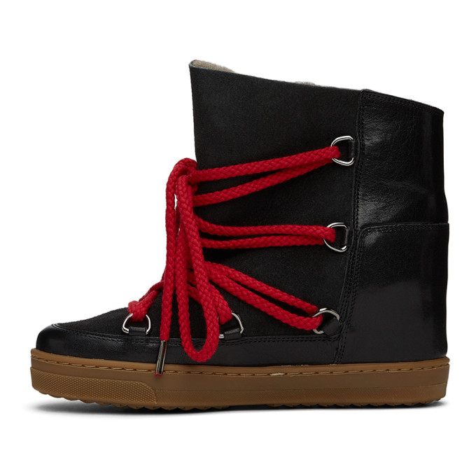 Shop Isabel Marant Black Nowles Ankle Boots In 01bk Black
