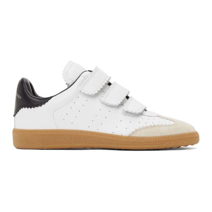 Shop Isabel Marant White Beth Sneakers In 20wh White