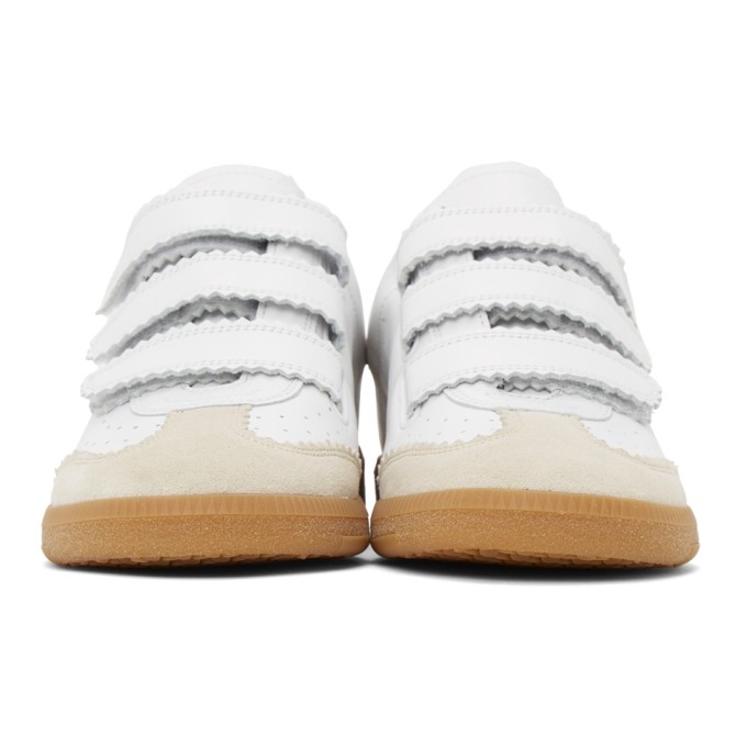 Shop Isabel Marant White Beth Sneakers In 20wh White