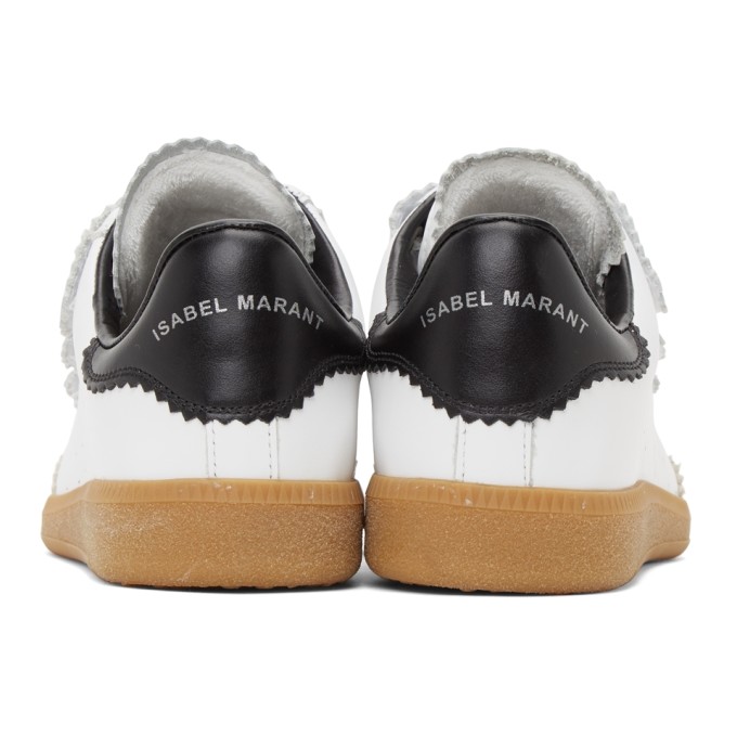 Shop Isabel Marant White Beth Sneakers In 20wh White