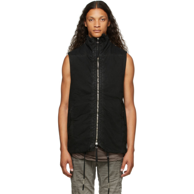 BORIS BIDJAN SABERI BLACK PADDED 5.1 VEST