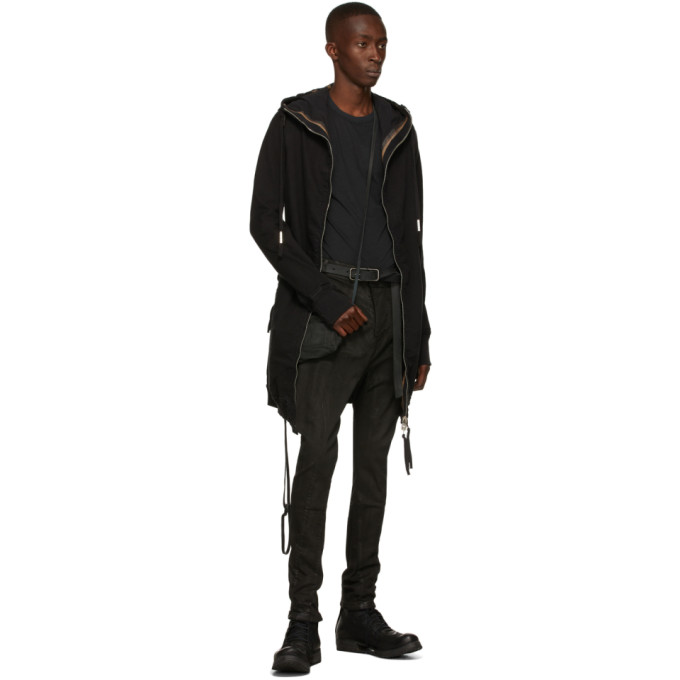 Shop Boris Bidjan Saberi Black Jersey Ts1.1 T-shirt