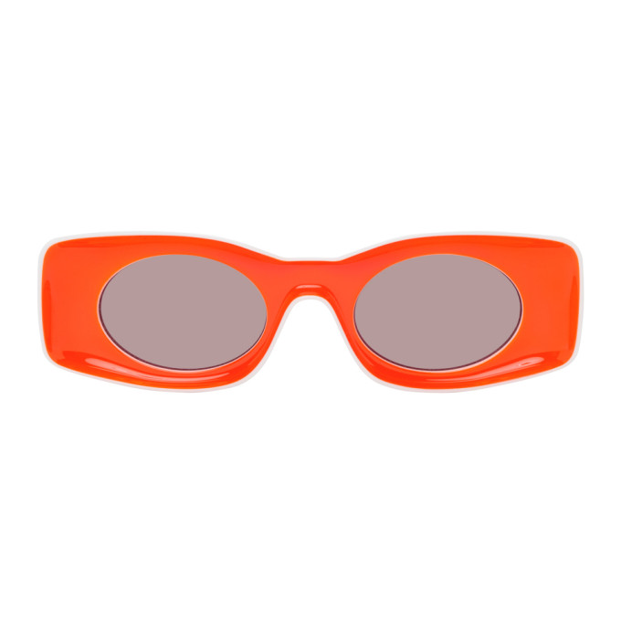 LOEWE ORANGE PAULA'S IBIZA SQUARE SUNGLASSES