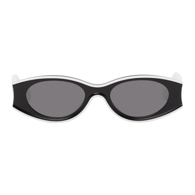 oval sunglasses white