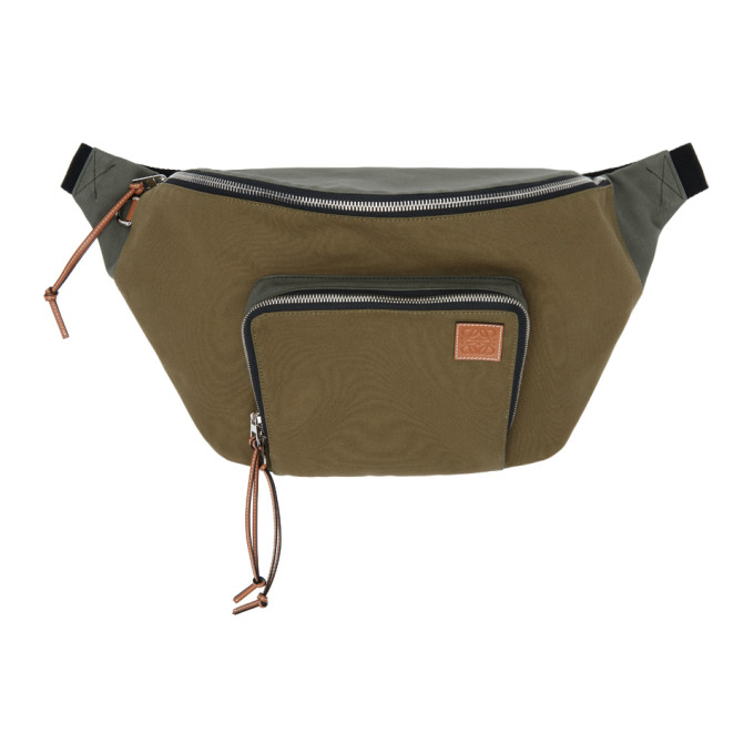 Loewe Khaki Xl Bumbag In Khaki Green