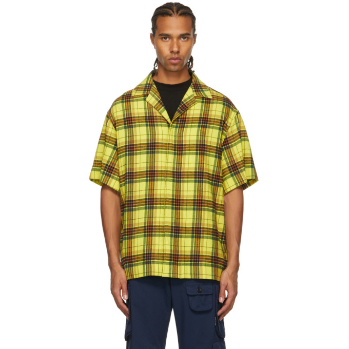 Palm Angels Yellow \u0026 Black Curved Logo 