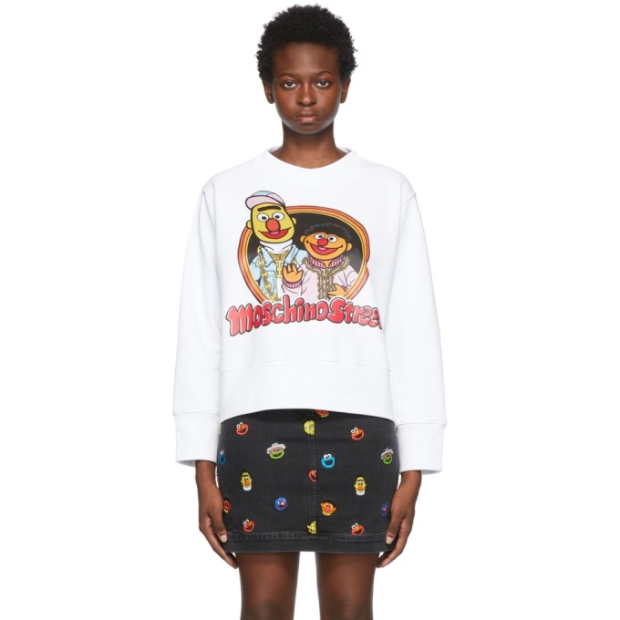 moschino sweatshirt white