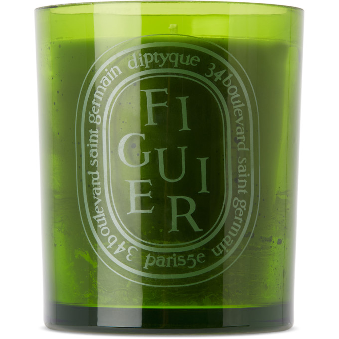 Shop Diptyque Green Figuier Scented Candle, 300 G In Na