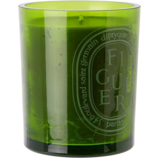 Shop Diptyque Green Figuier Scented Candle, 300 G In Na