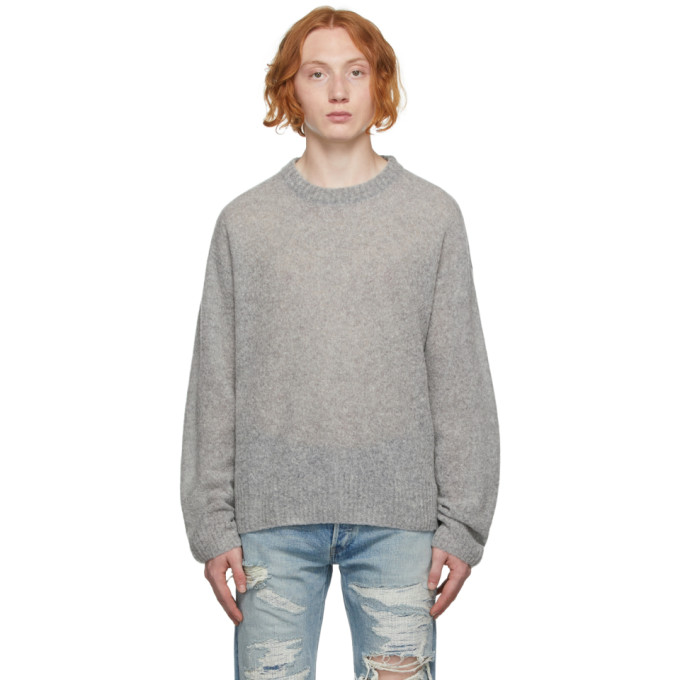 JOHN ELLIOTT GREY WOOL POWDER SWEATER