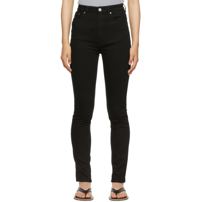 Totême Black Skinny Fit Jeans In 200 Stay Black