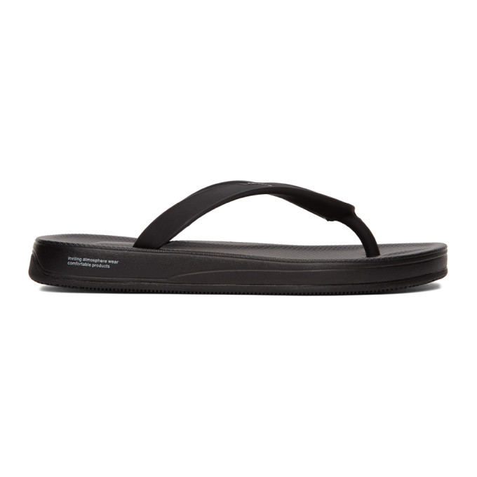 SUICOKE BLACK ZAB FLIP FLOPS