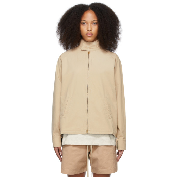 FEAR OF GOD BEIGE 'BASEBALL' JACKET