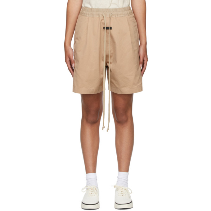 FEAR OF GOD BEIGE TROUSER SHORTS