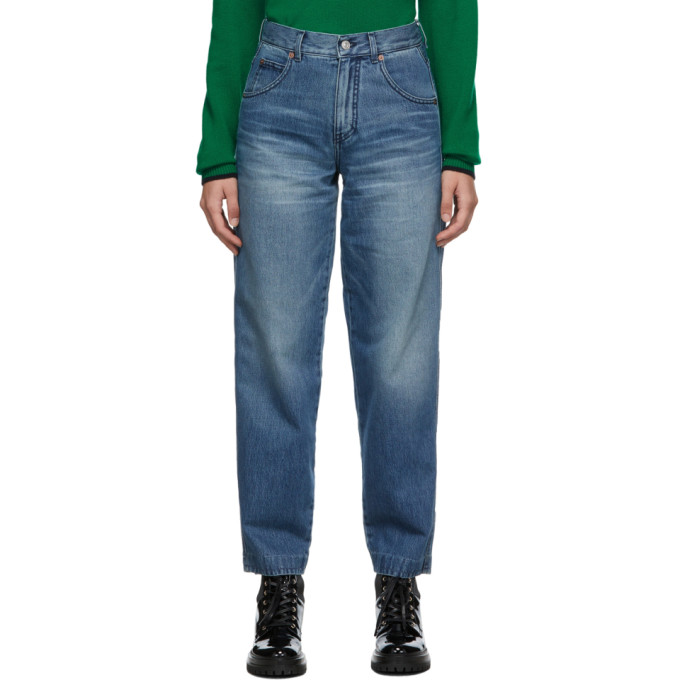 Victoria Beckham Blue Diana Jeans In 7326 80's Wash