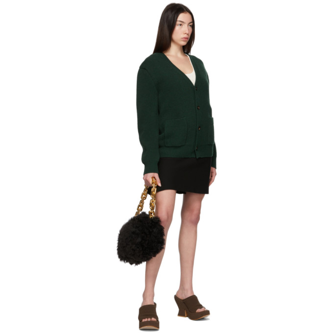 Shop Bottega Veneta Black Knit Godet Skirt In 1000 Black