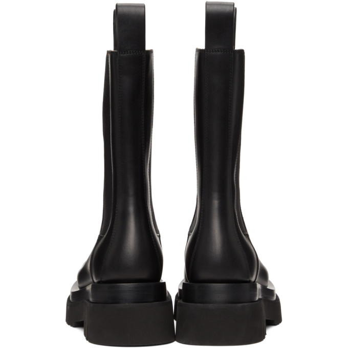 BOTTEGA VENETA BLACK 'THE LUG' BOOTS