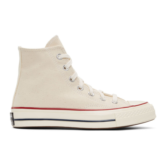 Shop Converse Off-white Chuck 70 High Sneakers In Parchment