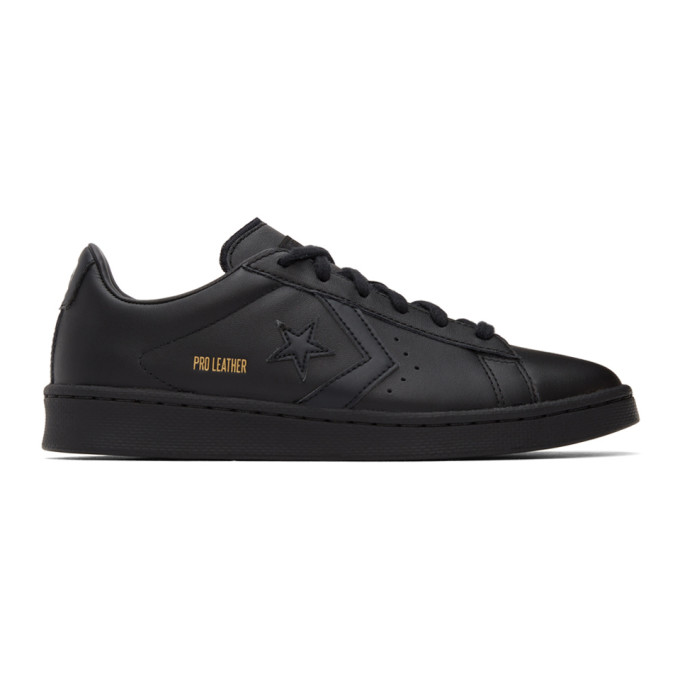 CONVERSE BLACK PRO LEATHER OX SNEAKERS