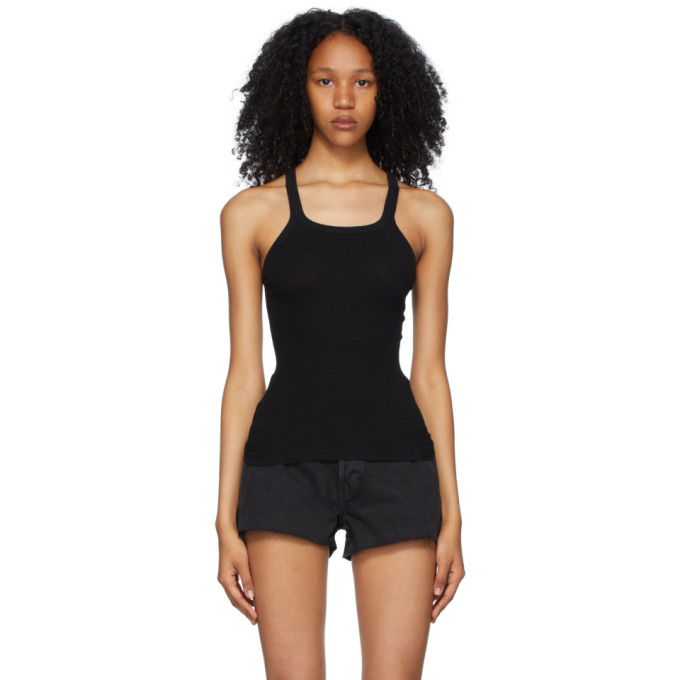 Black Hanes Edition Ribbed Tank Top 