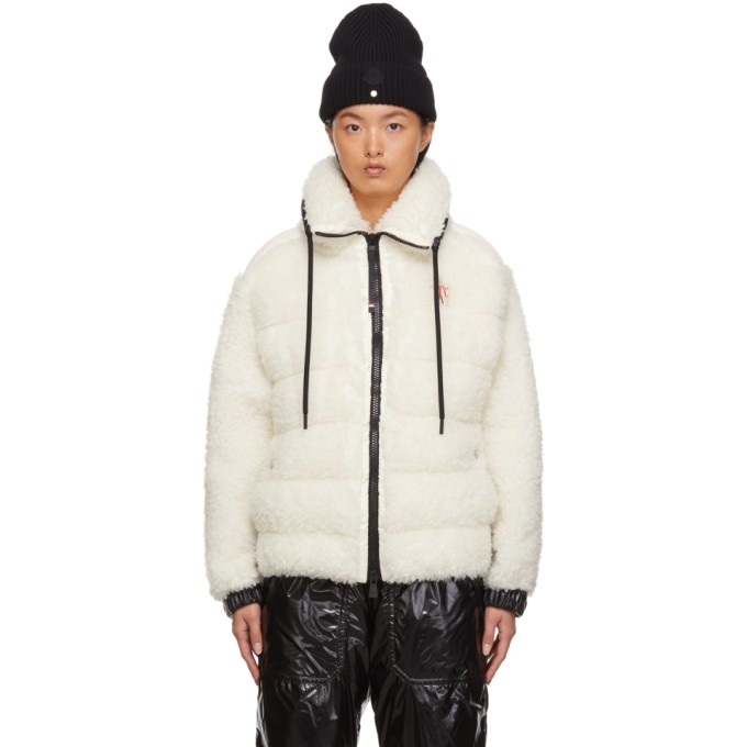 white teddy fleece jacket