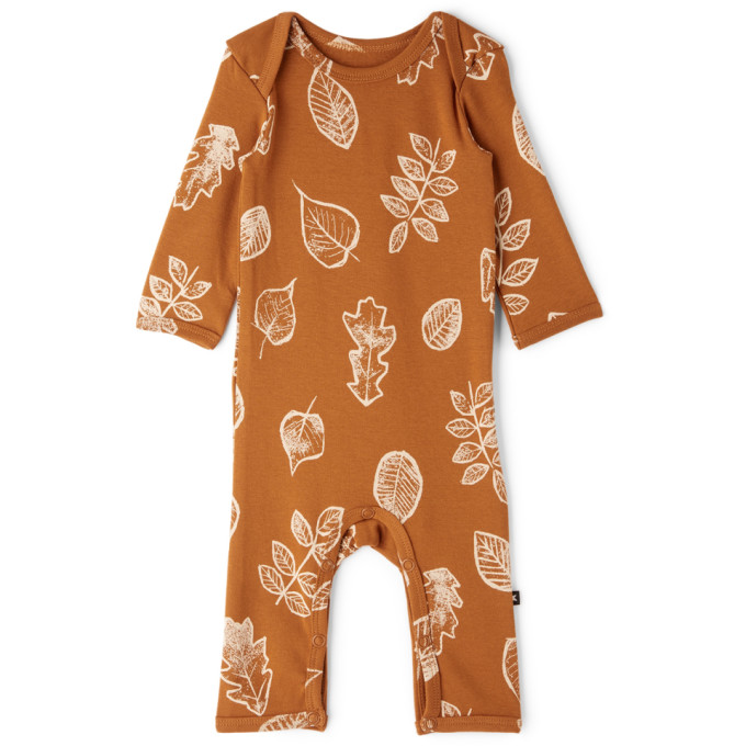 MOLO BABY BROWN LEAVES FASO BODYSUIT