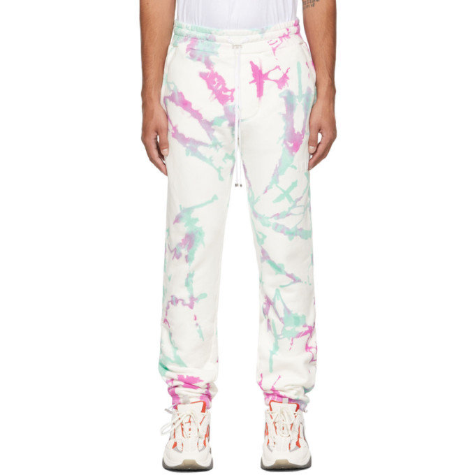 Amiri Core Tie Dye Sweatpants White And 
