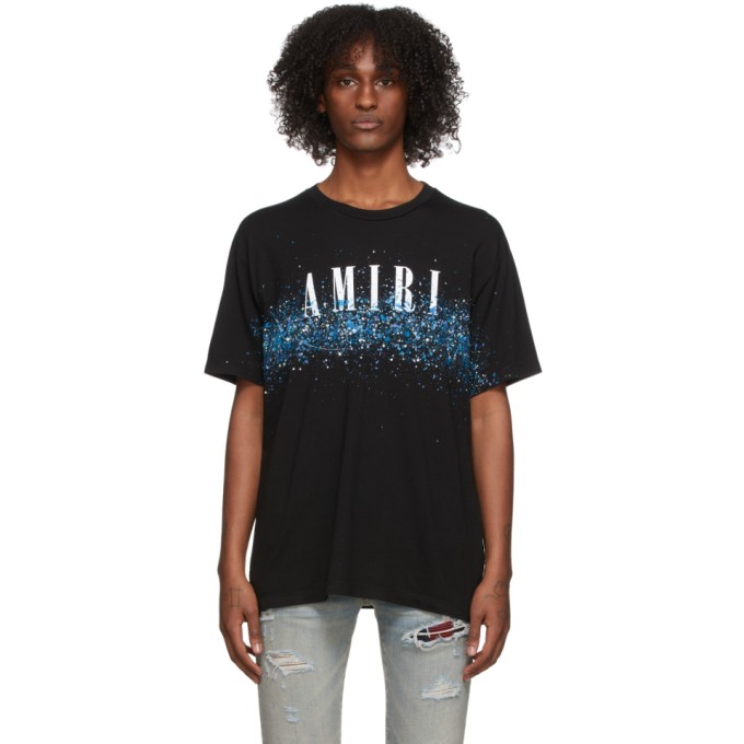 Amiri Black Crystal Core Logo Painter T 