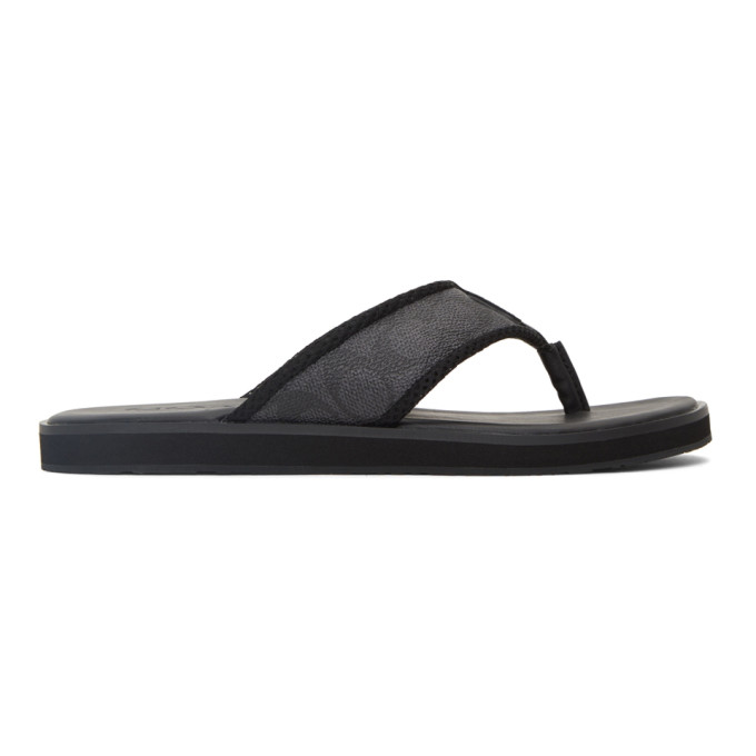 coach signature flip flops
