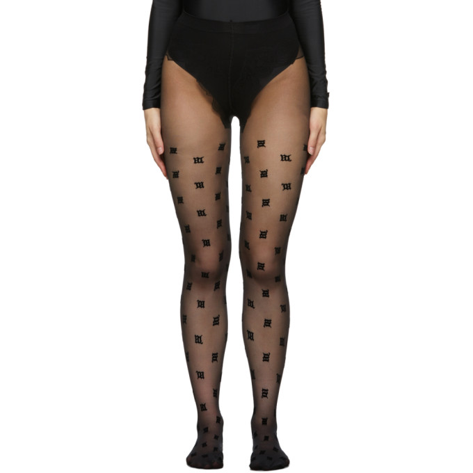 Misbhv Black Monogram Tights | ModeSens