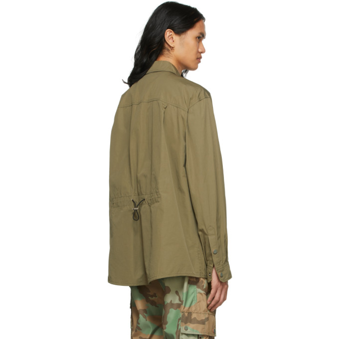 Shop Dolce & Gabbana Khaki Reborn To Live Shirt In V0399 Verde Mare 2