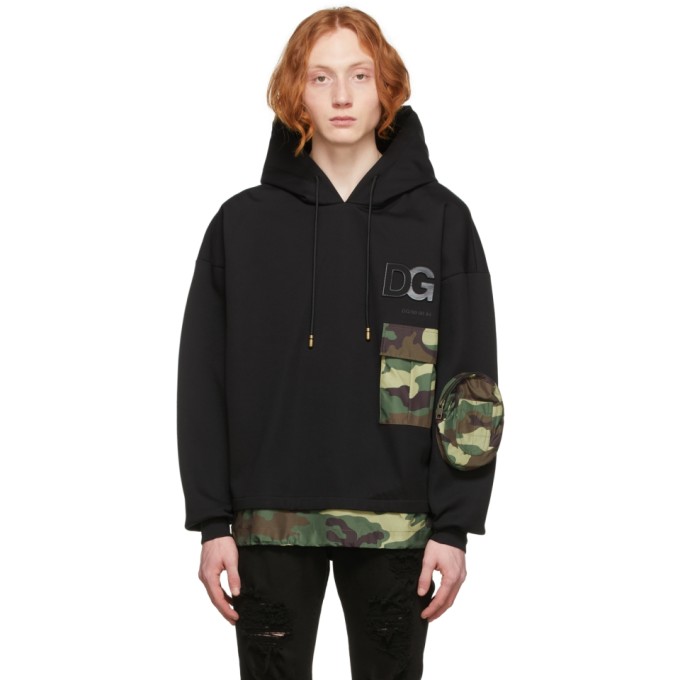 DOLCE & GABBANA BLACK REBORN TO LIVE HOODIE