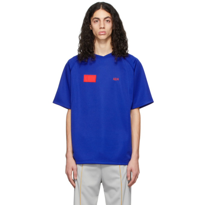 424 BLUE SQUARE LOGO T-SHIRT