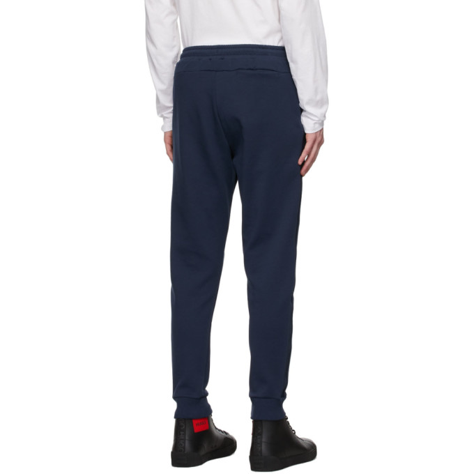 Shop Hugo Boss Navy Logo Tape Tracksuit Lounge Pants In 410 Navy