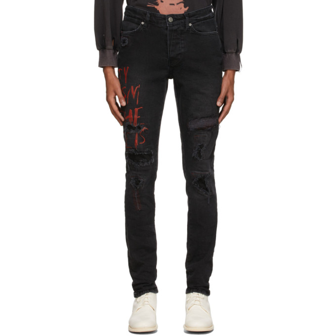 Ksubi Black Van Winkle Redback Trashed 