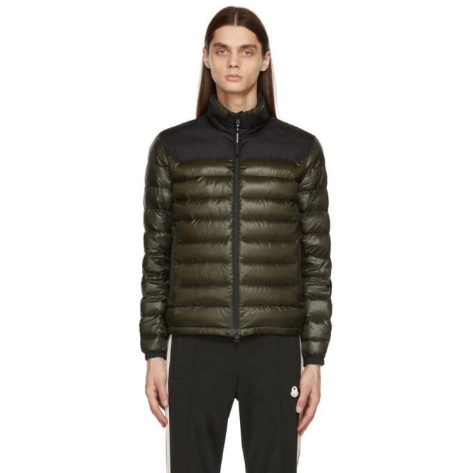 Moncler Khaki Silvere Down Jacket In 
