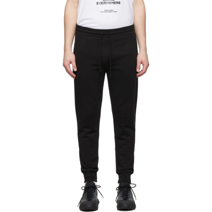 Moncler Black French Terry Lounge Pants In 999 Black