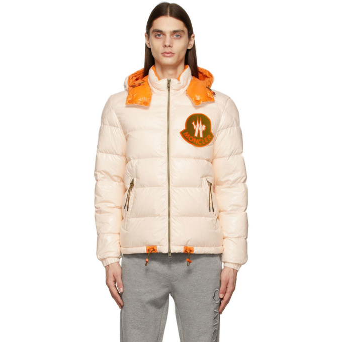 Shop Moncler Genius 2 Moncler 1952 Off-white Down Haggi Jacket In 503 Pink